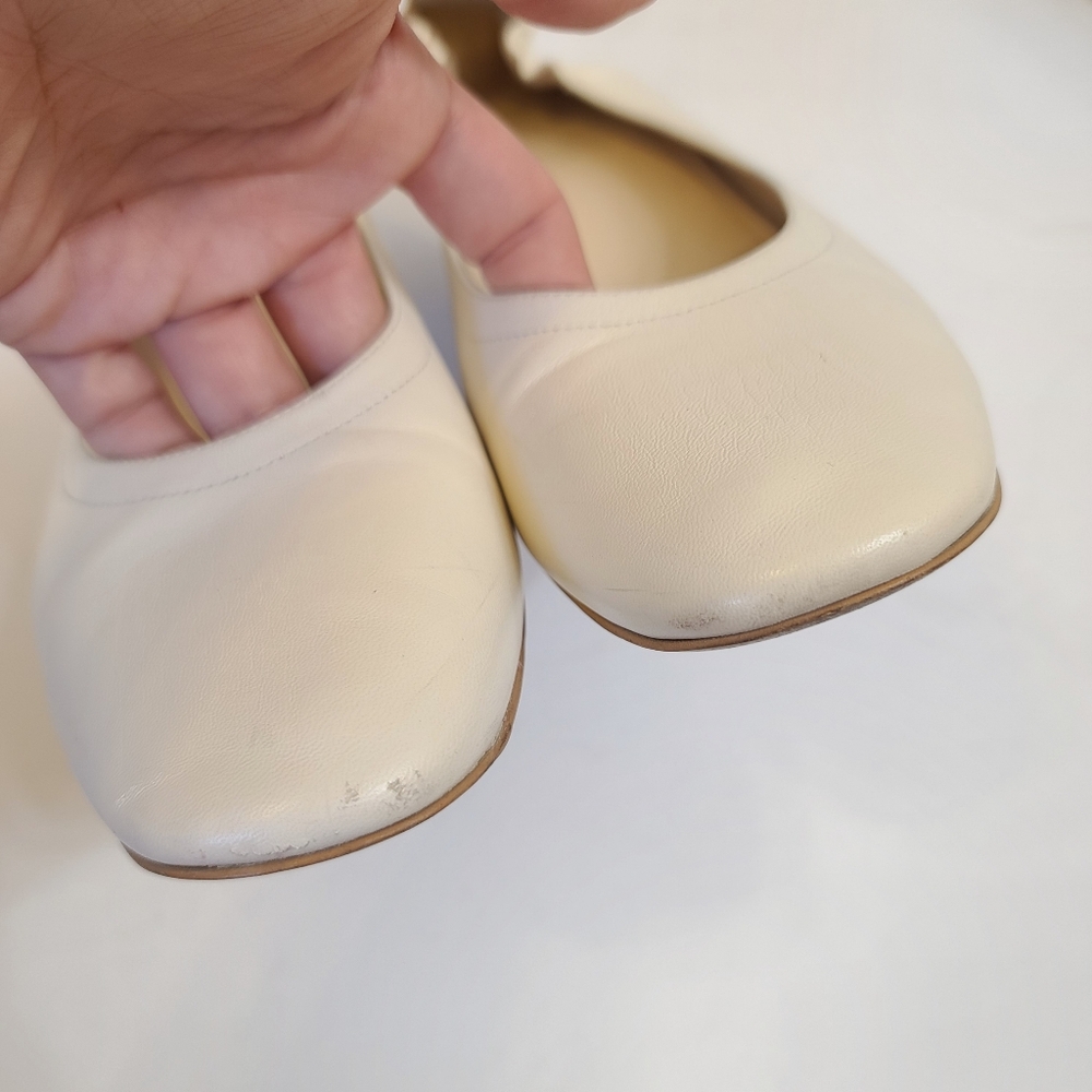 Everlane Off-White Leather Block Heel Pumps - Picture 5 of 16